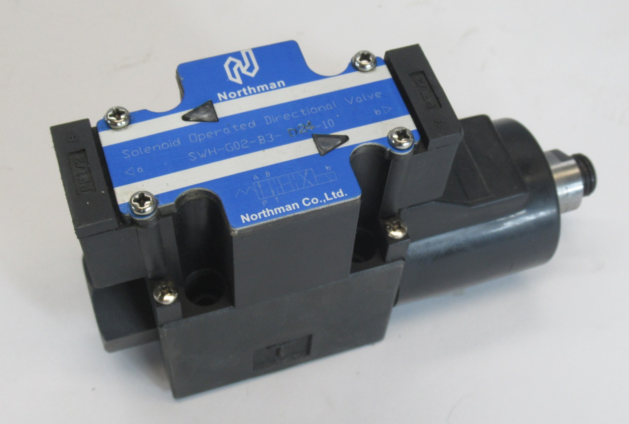Northman SWH-G02-B3-D24-10 4/3 Solenoid Operated Directional Valve 24VDC NOP