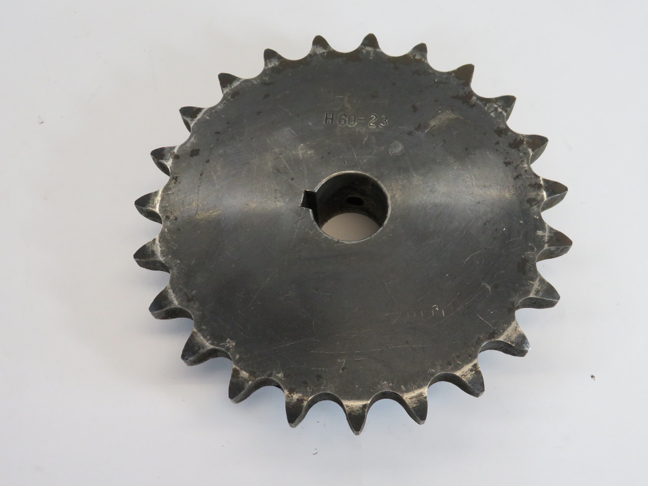 Generic H6023X1 Roller Chain Sprocket 1" Bore 23T 60C 3/4"P RUST USED