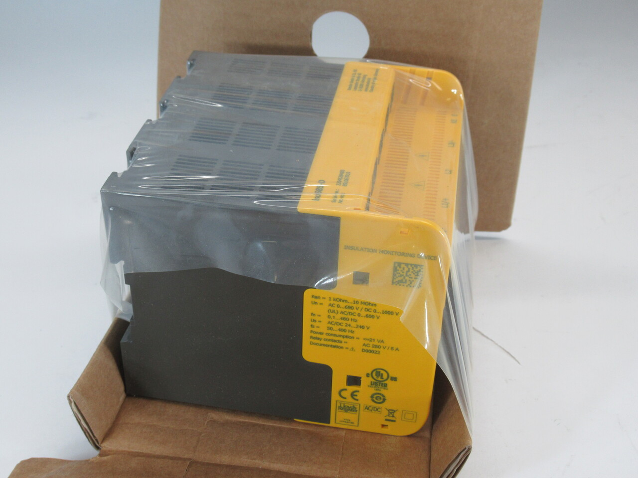 Bender ISO685-D B91067010 Insulation Monitoring Device 24-240VAC/DC 50-400Hz NEW
