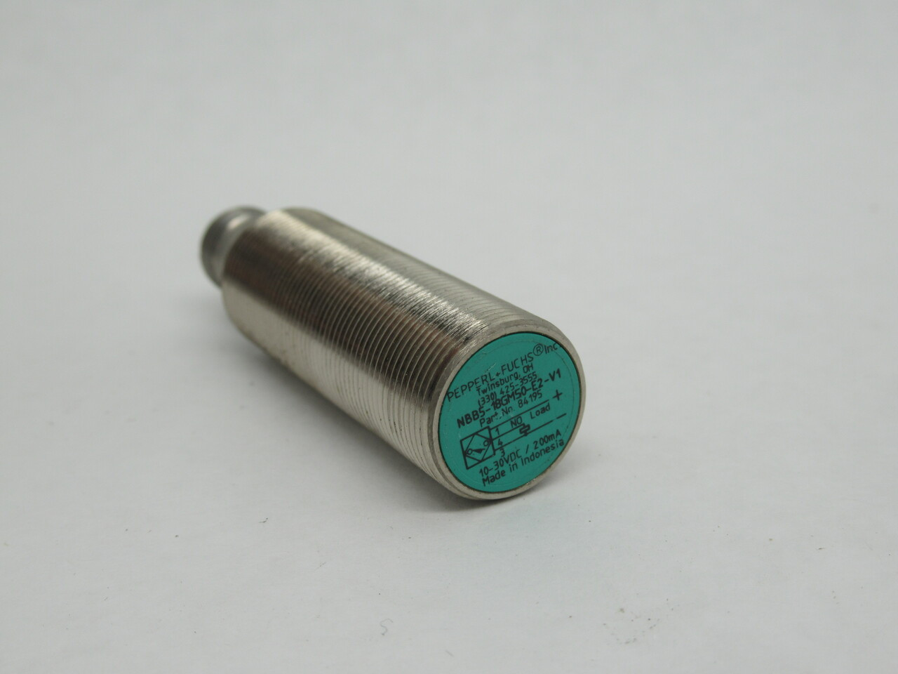 Pepperl+Fuchs NBB5-18GM50-E2-V1 Proximity Switch 10-30VDC 200mA NO WASHERS USED