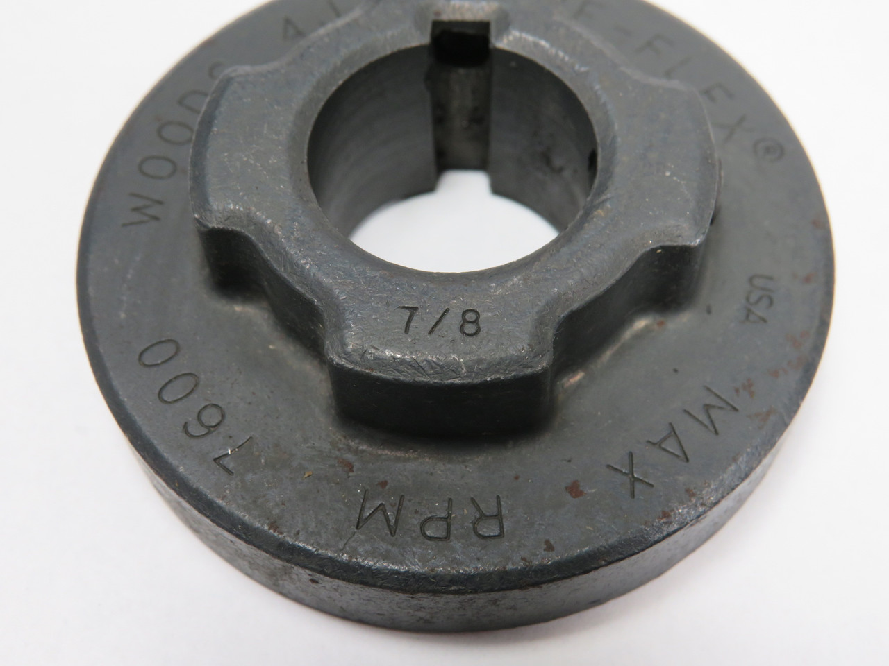 TB Wood's 4J-7/8 Sure-Flex Flange Coupling 7/8" Bore 2-1/2" OD SHELF WEAR NOP