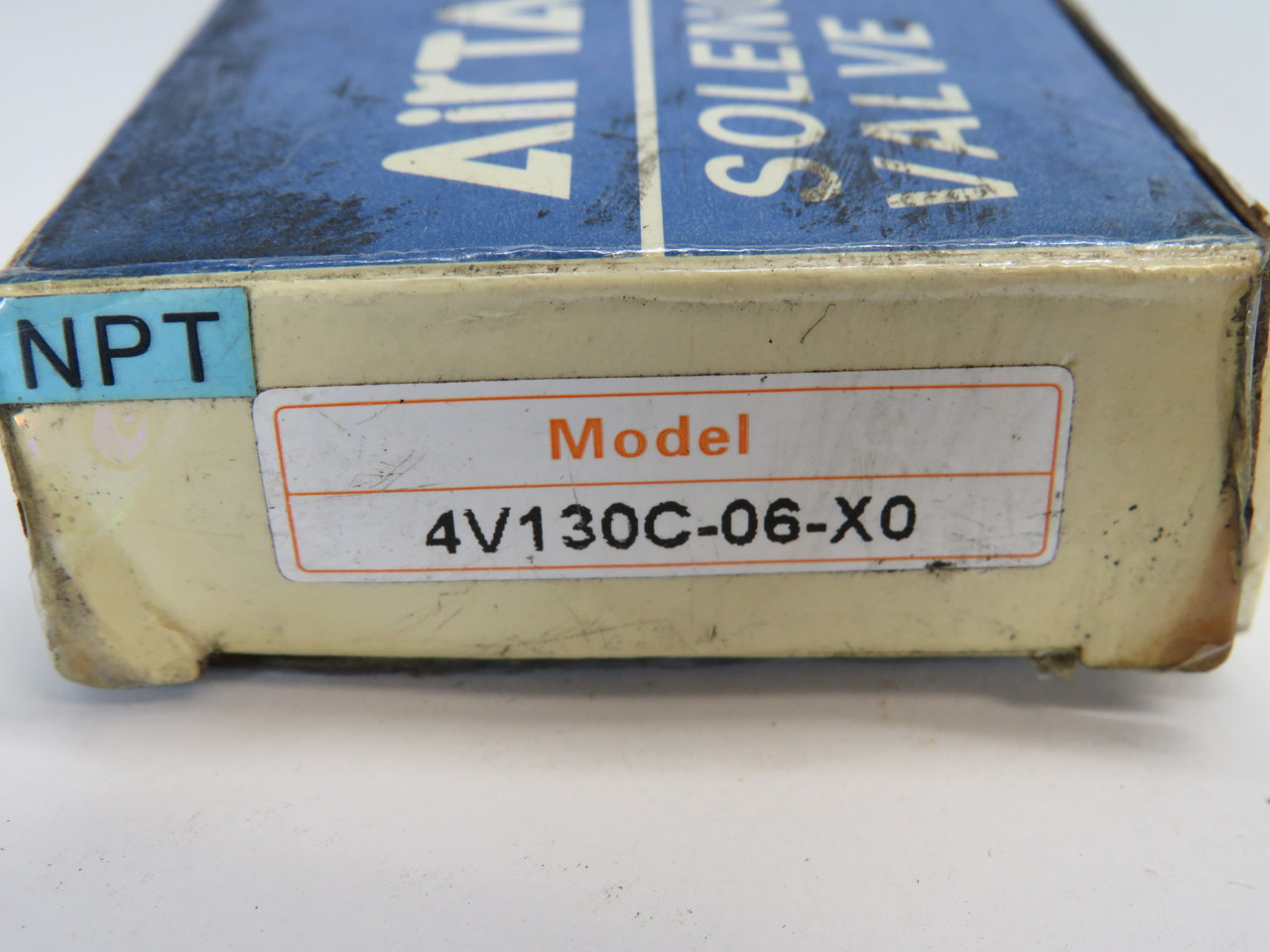 Airtac 4V130C-06-XO 5-Way Solenoid Valve 1/8 PT 110VAC 21-114 psi BOX DAMAGE NEW