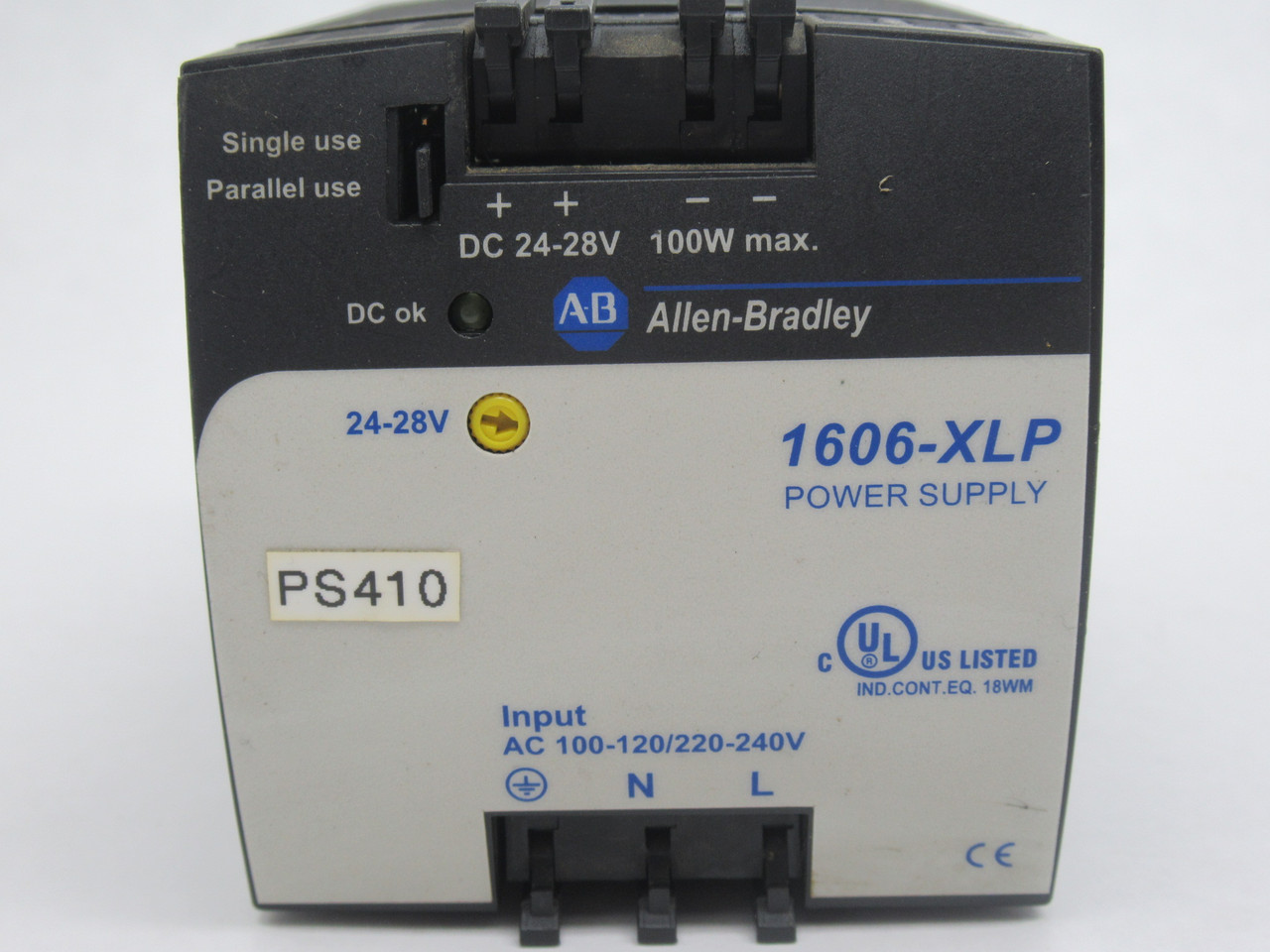 Allen-Bradley 1606-XLP100E Series A Power Supply 100W 24-28VDC 4.2A USED