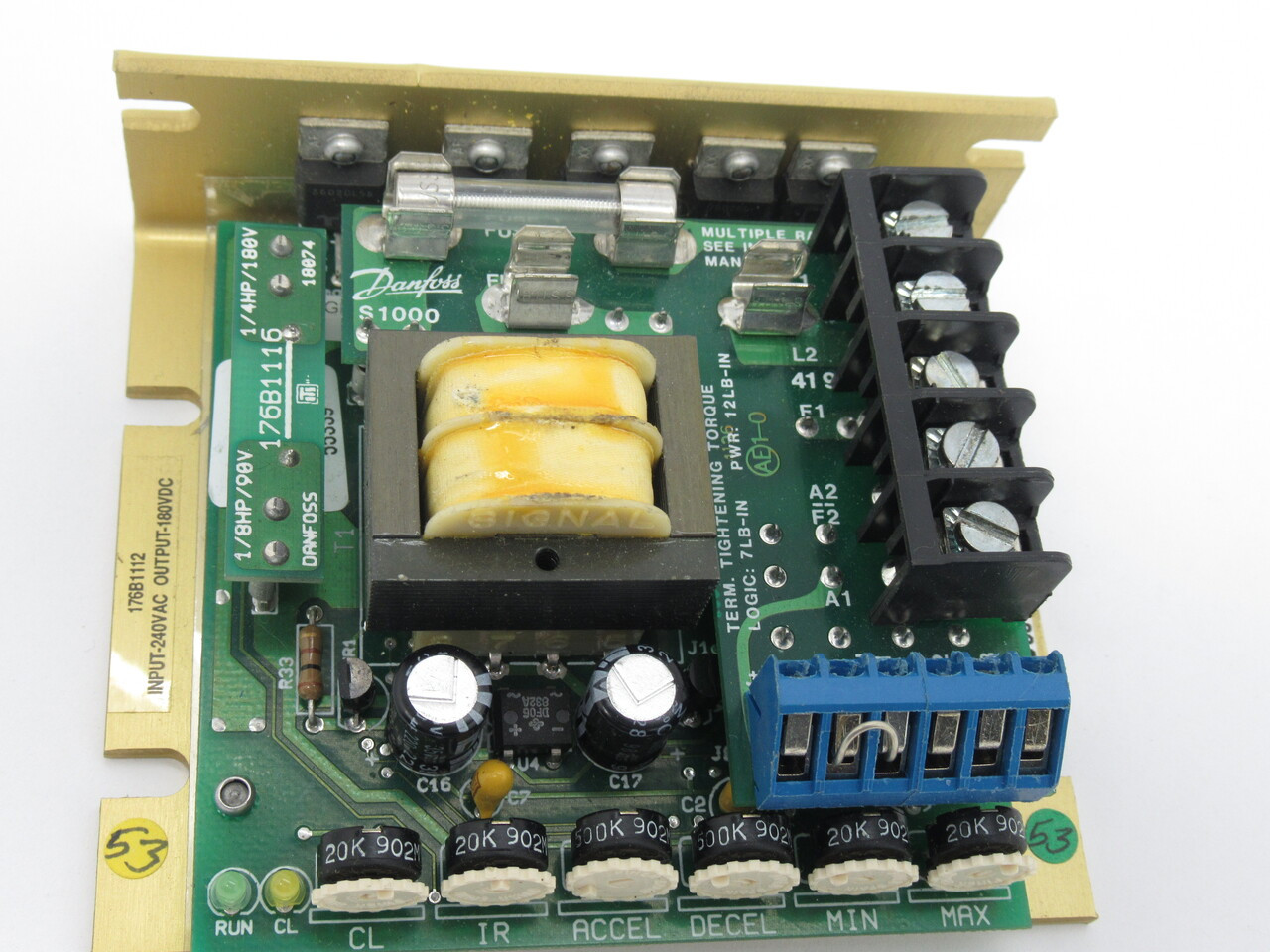 Graham Transmissions 176B1112 DC Drive Input 240VAC Output 180VDC USED