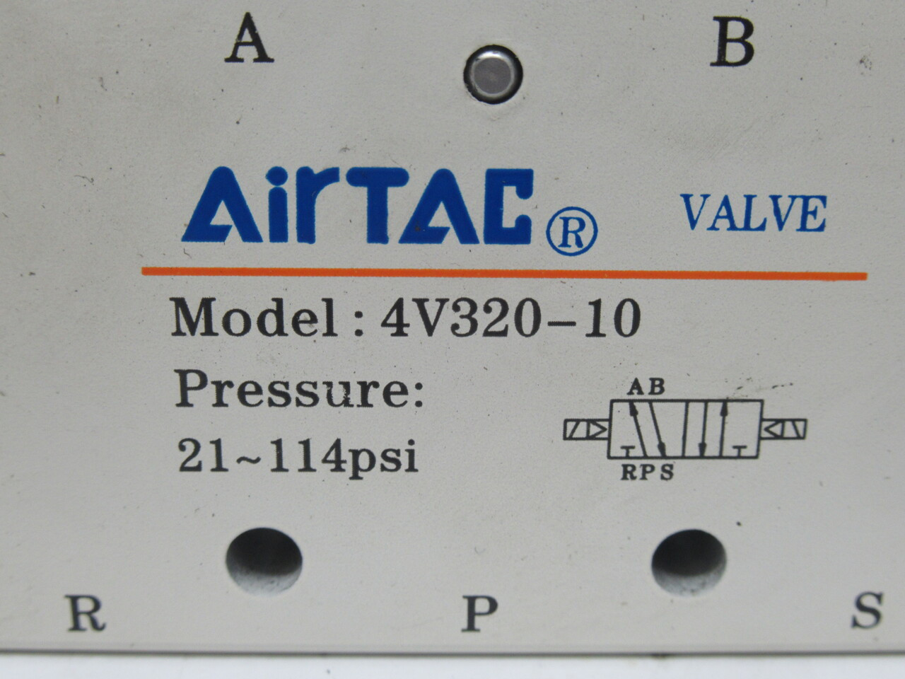 Airtac 4V320-10-AC110V 5/2 Solenoid Valve 21-114 psi MISSING WASHER NEW