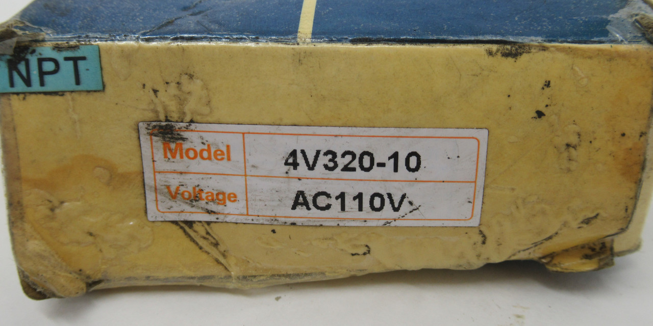 Airtac 4V320-10-AC110V 5/2 Solenoid Valve 21-114 psi MISSING WASHER NEW