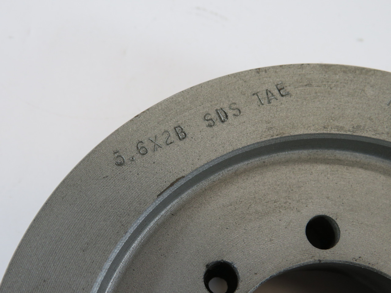 TB Woods 562B V-Belt Pulley 1/2-2" SDS Bushing 2 Grooves 5.95" OD A/B Belt USED