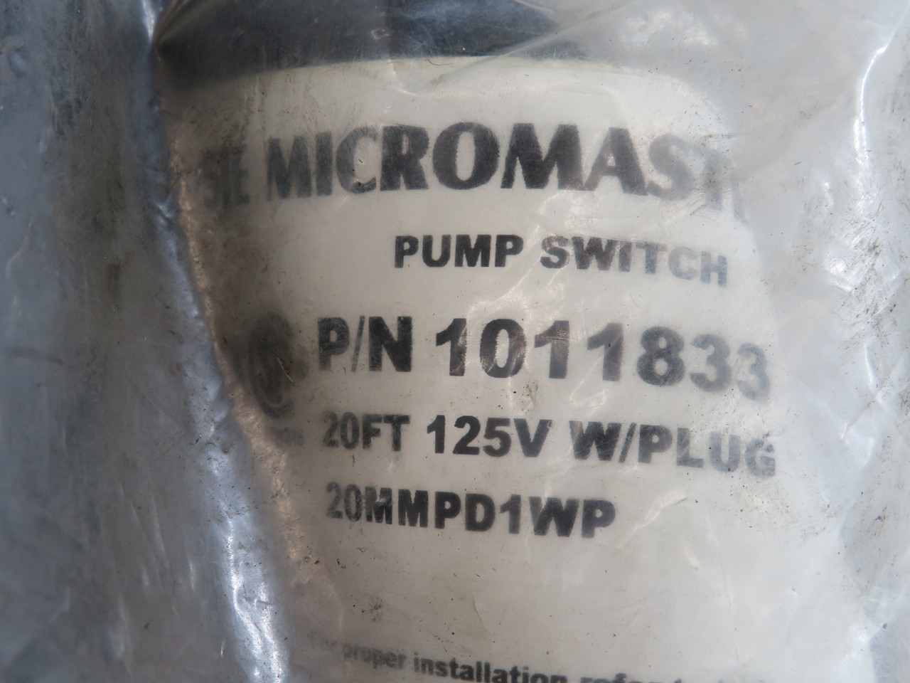 Monarch 639686 Float Switch Assembly 20' 125V SHELF WEAR NWB