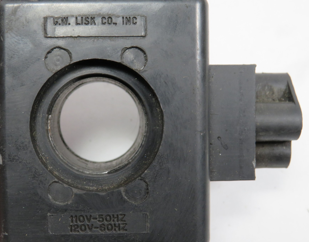 G.W. Lisk Solenoid Valve Coil 110/120V 50/60Hz 1" ID USED