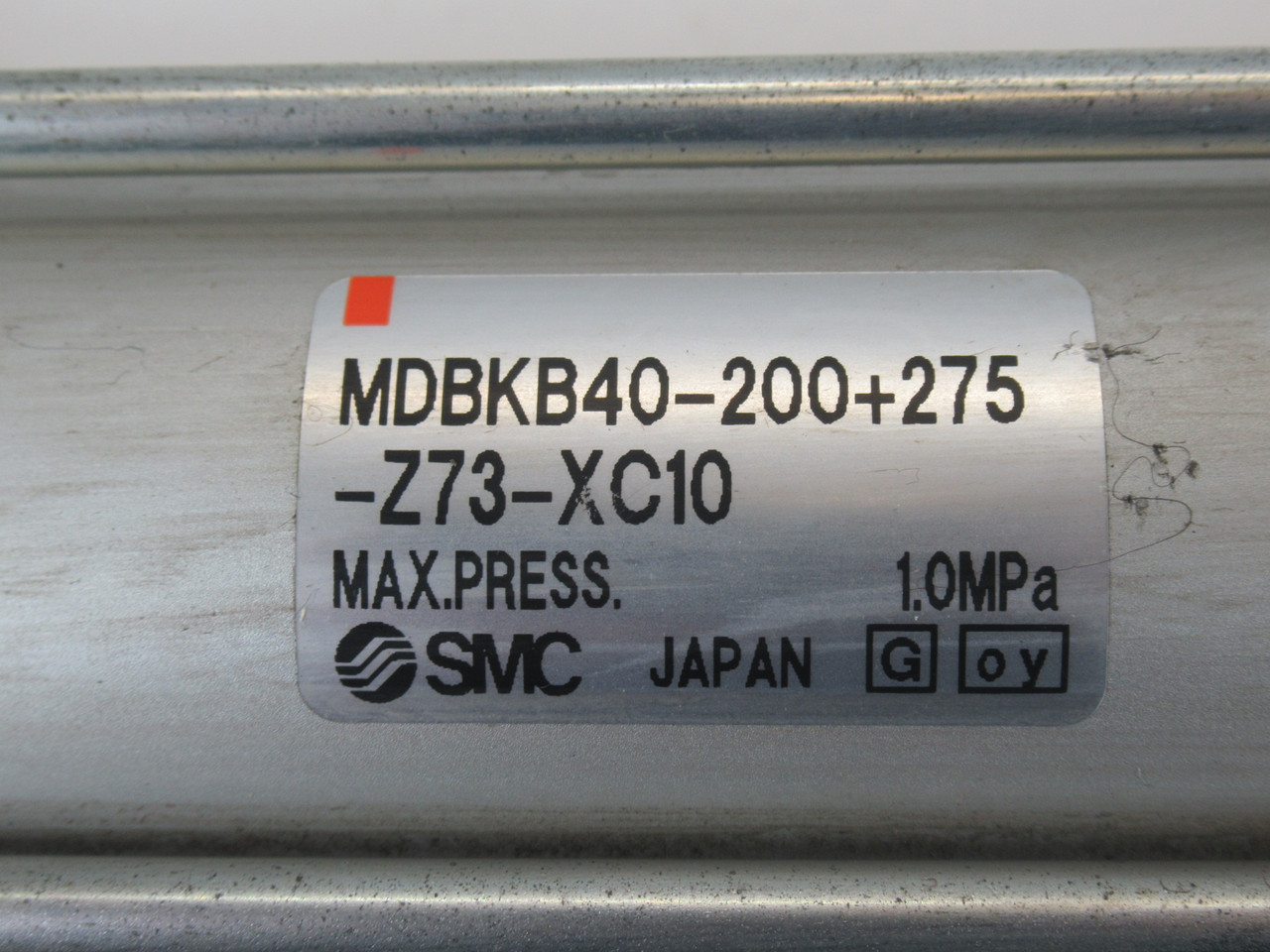 SMC MDBKB40-200+275-Z73-XC10 Double Rod Air Cylinder 40mm B 200+275mm S USED