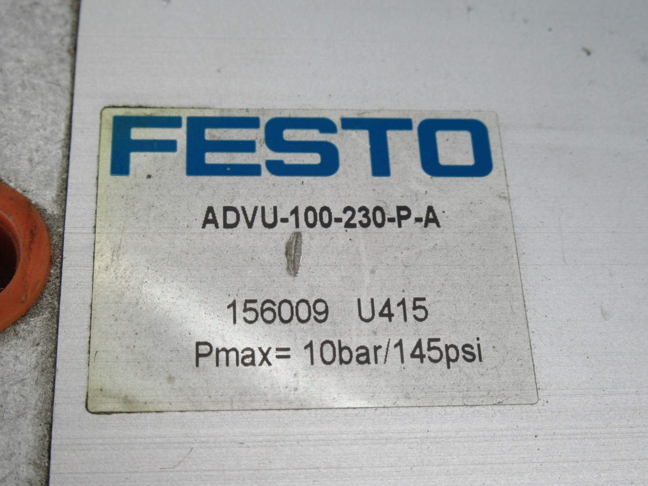 Festo 156009 ADVU-100-230-P-A Compact Cylinder 100mm Piston D 230mm Stroke USED