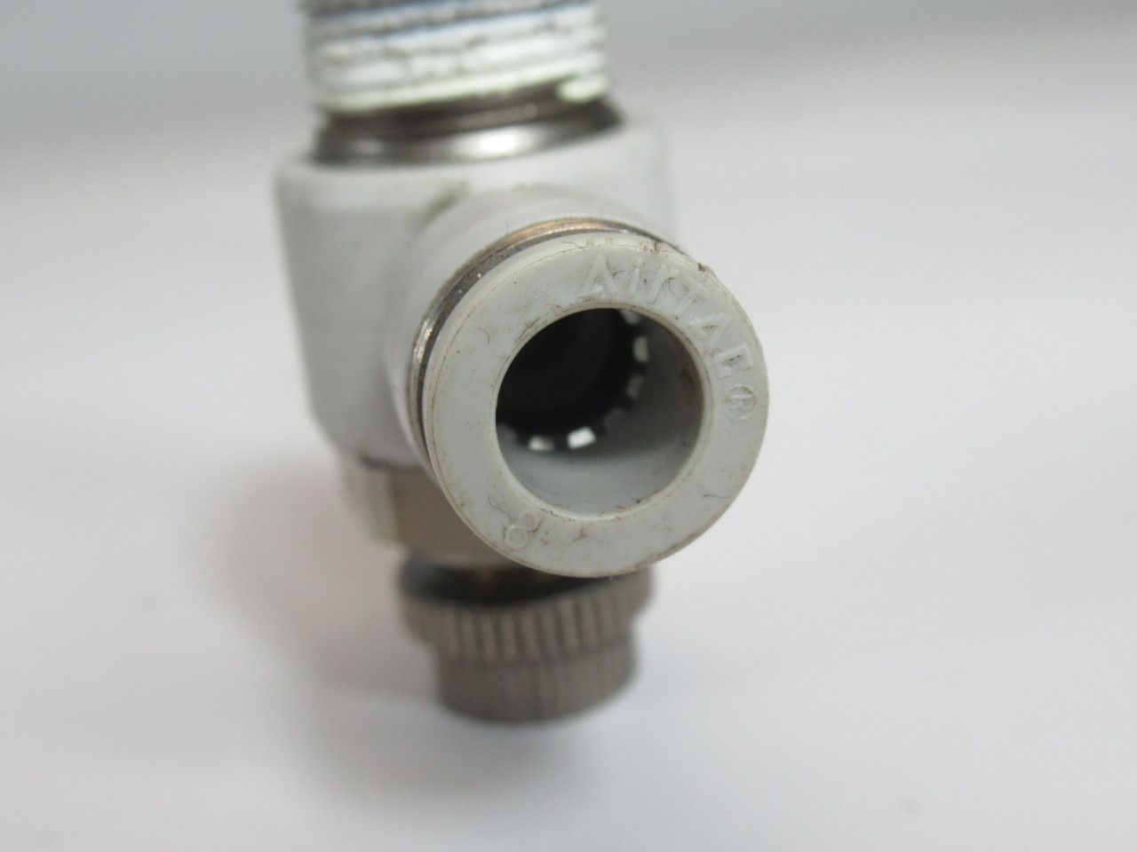 AirTAC PSL803B Speed Control Valve 8mm Tubing OD 3/8" PT Meter-In USED