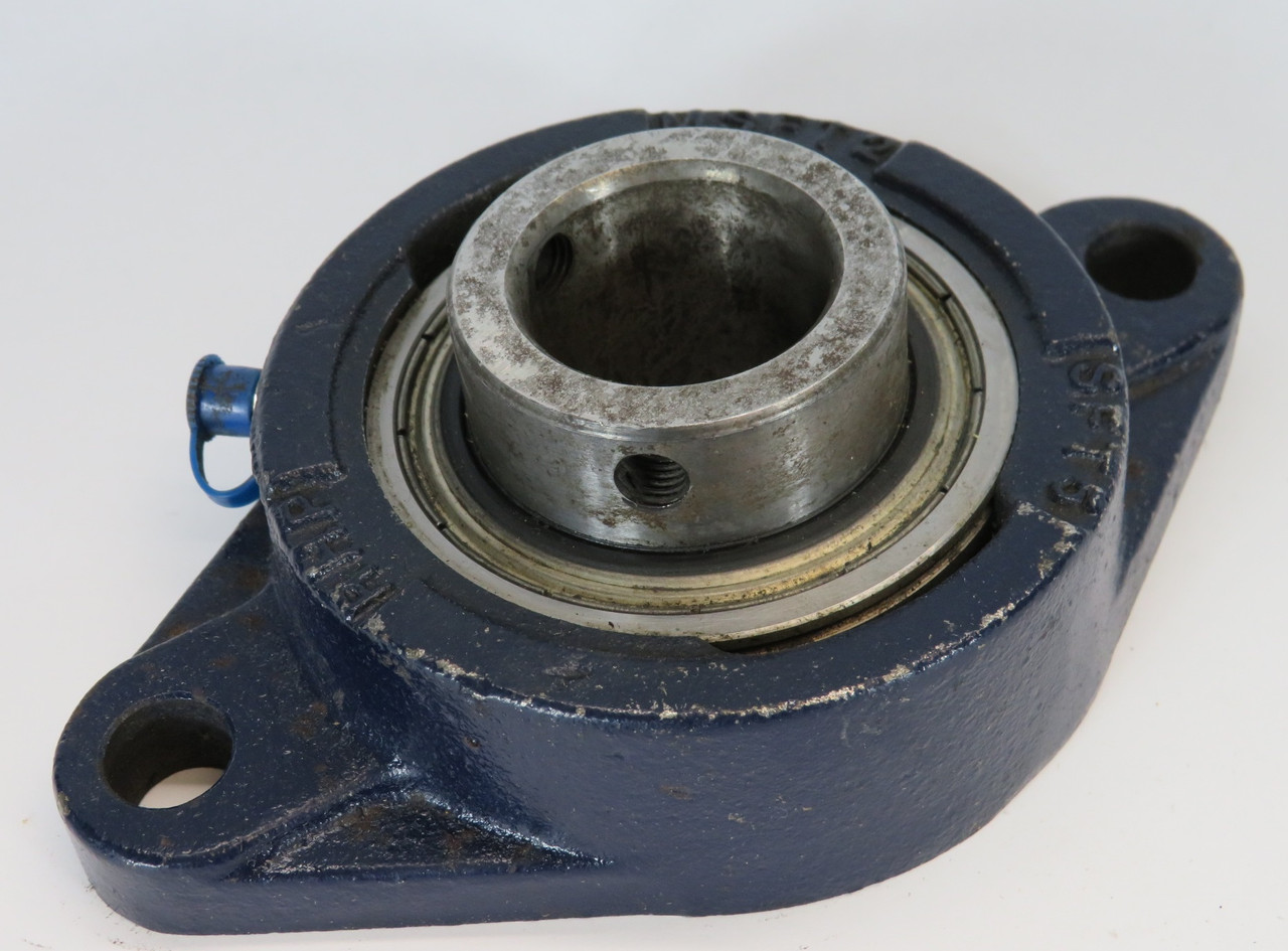 RHP MSFT1.1/4 Oval Flange Bearing Unit 1-1/4"ID 2 Bolt Cast Iron USED