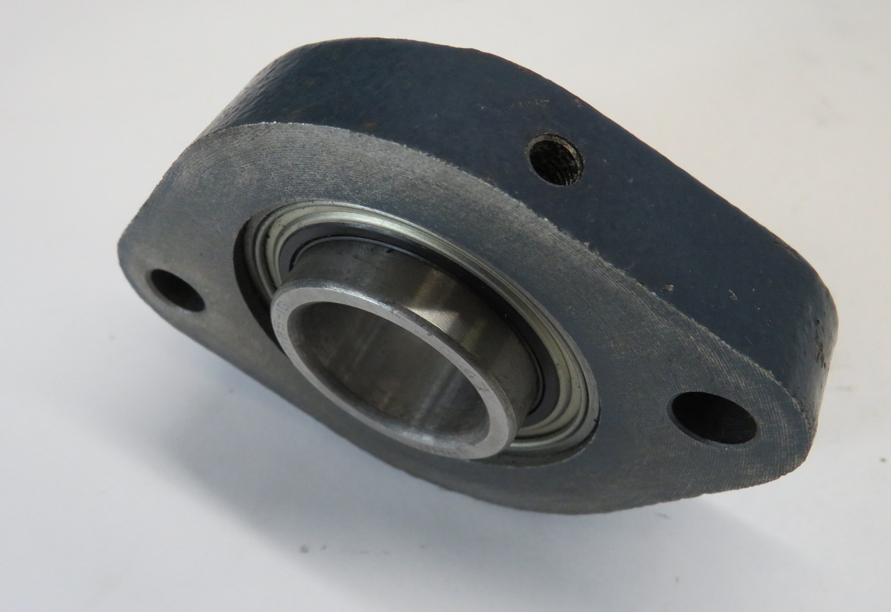 RHP LFTC1 Flange Bearing Unit 2 Bolt 1" Bore Cast Iron NO SPOUT NOP