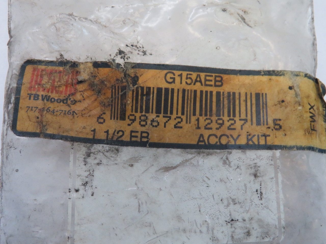 TB Woods G15AED Accessory Kit for 1-1/2 EB Coupling SHELF WEAR NOP