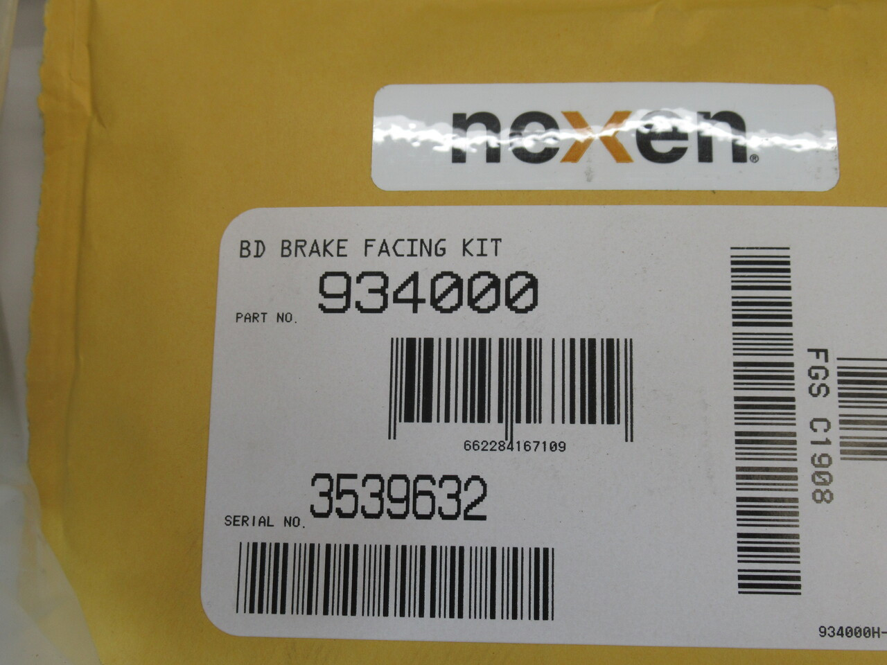 Nexen Group 933500 BD Caliper Brake Spring/Air Foot Mounted SHELF WEAR NEW