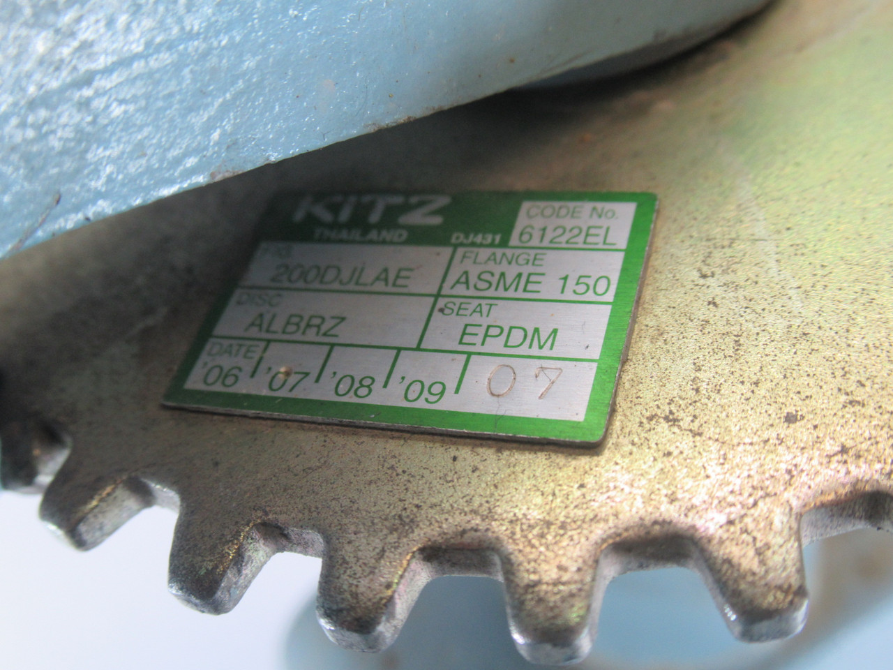 Kitz 6122EL400 Lug-Style Butterfly Valve 4" Ductile Iron Body SHELF WEAR USED