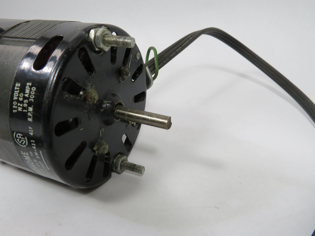 Electrohome 2862-409-003K Fan Motor 1/25HP 3000RPM 120V 41F 1.95A 60Hz USED