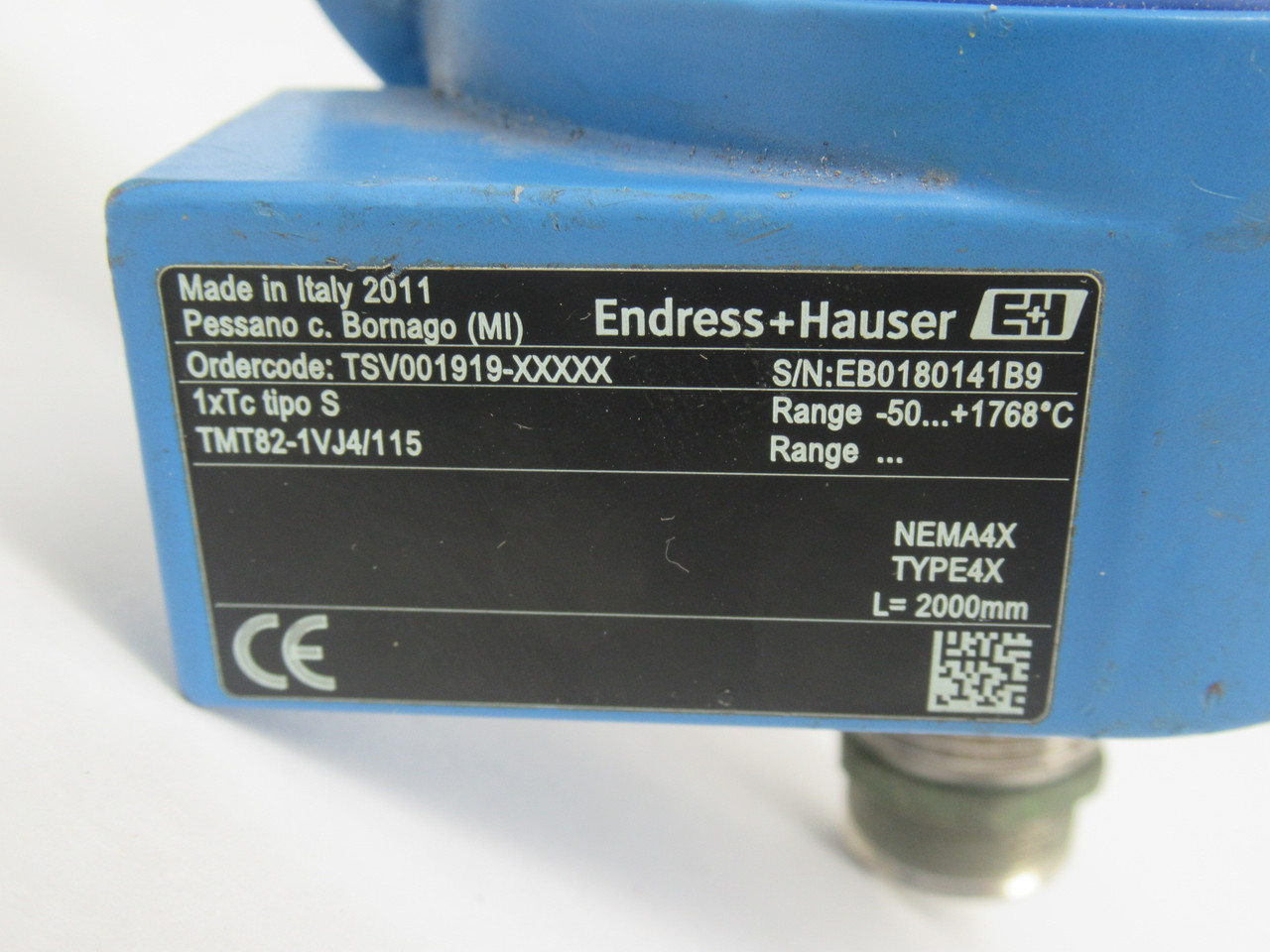 Endress & Hauser TMT82-1VJ4/115 Temperature Transmitter 11-42VDC 23mA USED