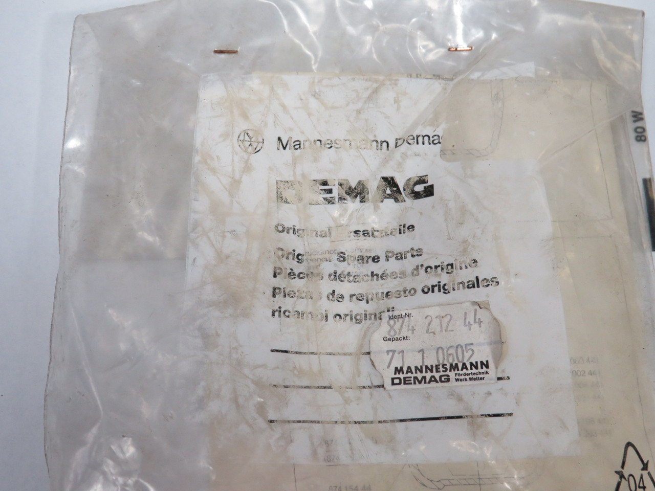 Demag 87421244 Emergency Stop Button for DST Control Switch SHELF WEAR NWB