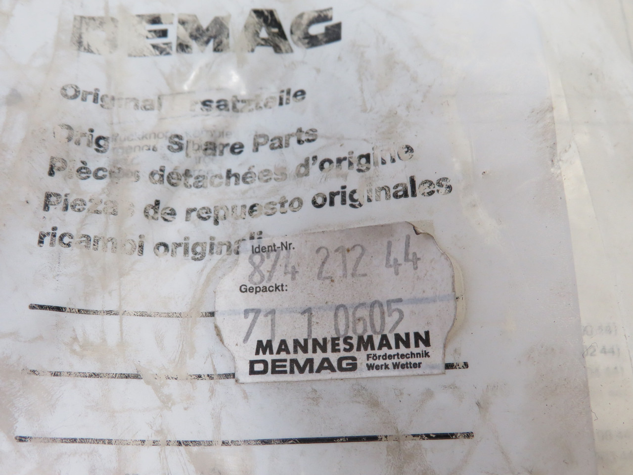 Demag 87421244 Emergency Stop Button for DST Control Switch SHELF WEAR NWB