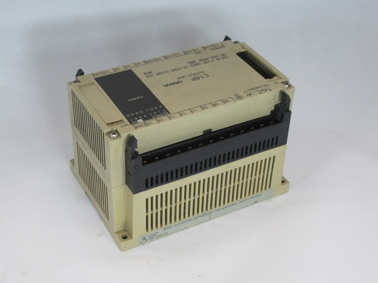 Omron C16P-OR-A Output Module 24VDC/250VAC 2A Max SHELF WEAR/NO TERMINALS USED