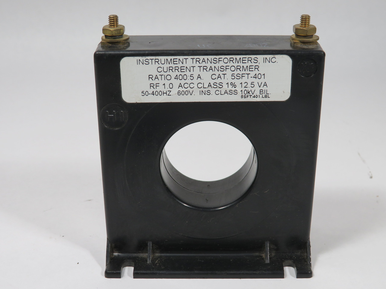 Instrument Transformers 5SFT-401 Current Transformer 600V 400:5A Ratio USED