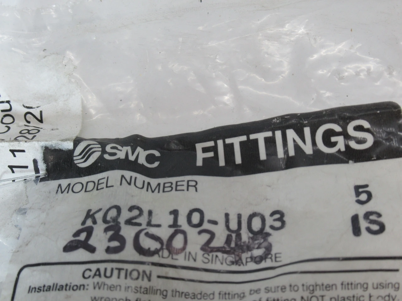 SMC KQ2L10-U03 Male Elbow Fitting 10mm Tube 3/8 5-Pack SHELF WEAR NWB