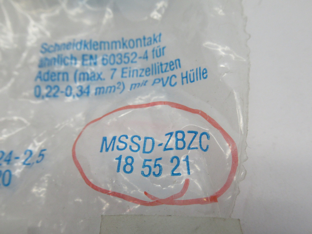 Festo 185521 MSSD-ZBZC Solenoid Connector NWB