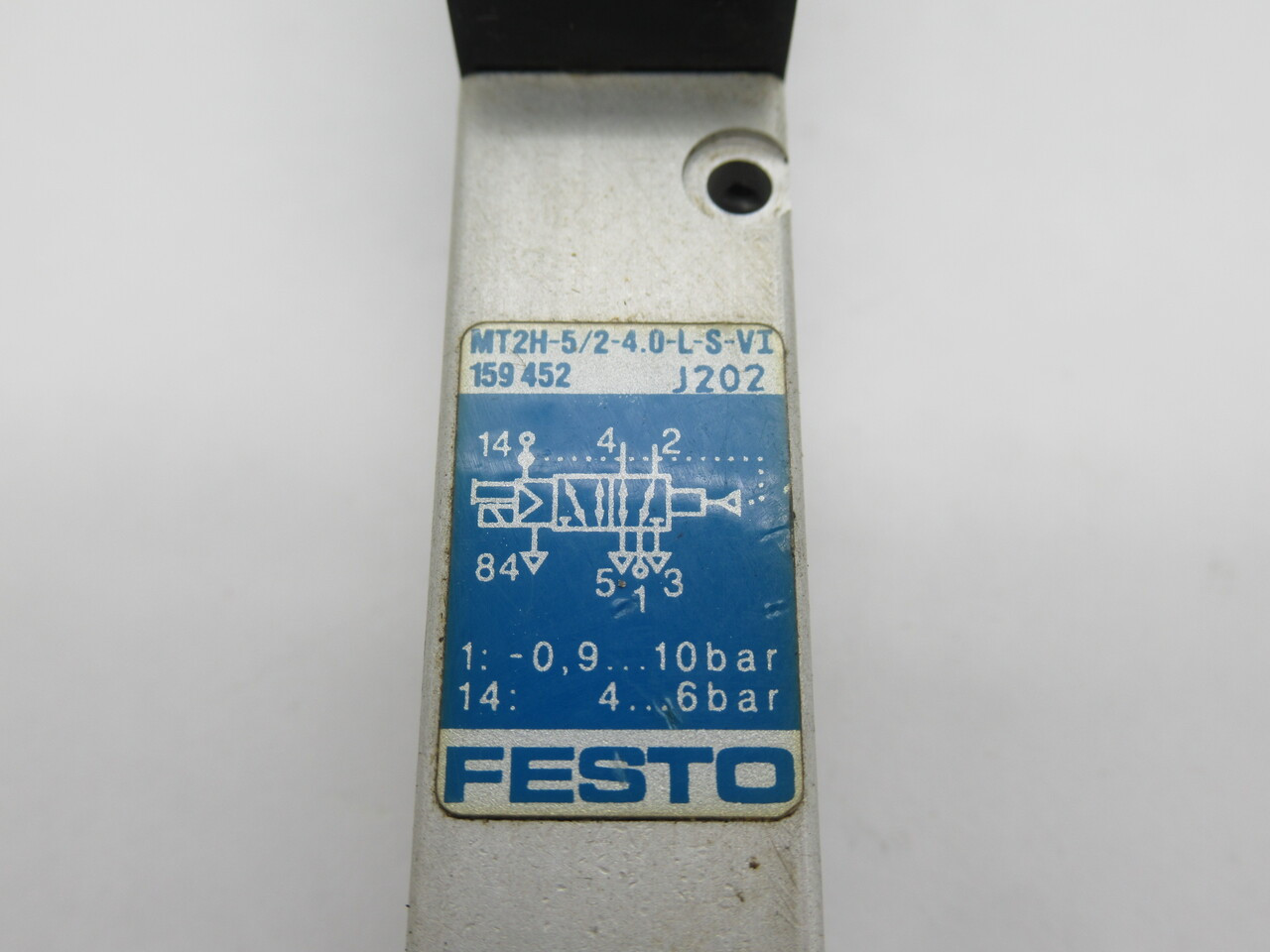 Festo 159452 MT2H-5/2-4.0-L-S-VI Solenoid Valve 24VDC .9-10 bar 4-6 bar USED