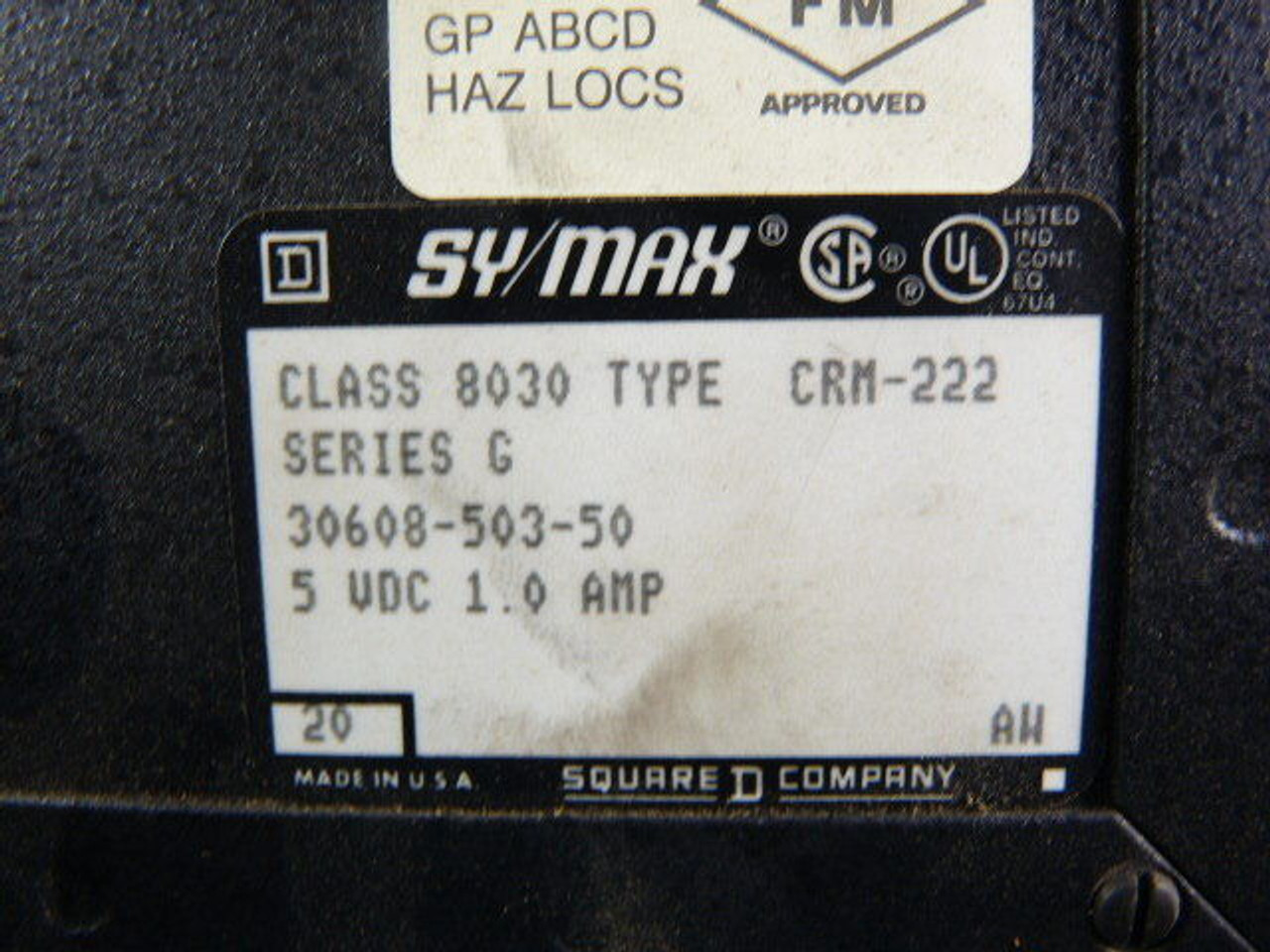 Square D 8030-CRM-222 SyMax Remote Interface Module USED
