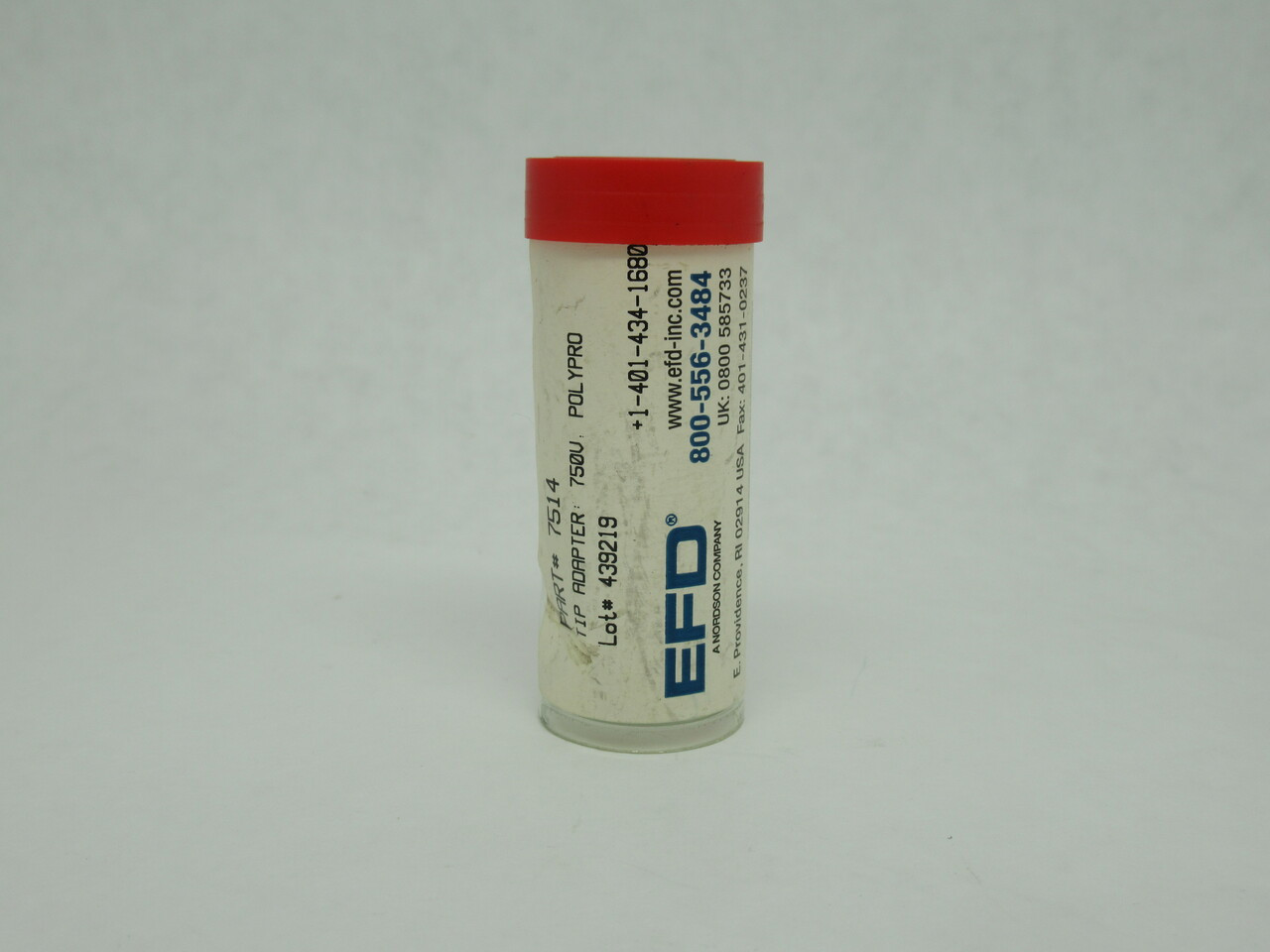 Nordson 7514 EFD Tip Adapter 750V Polypropylene SHELF WEAR NEW