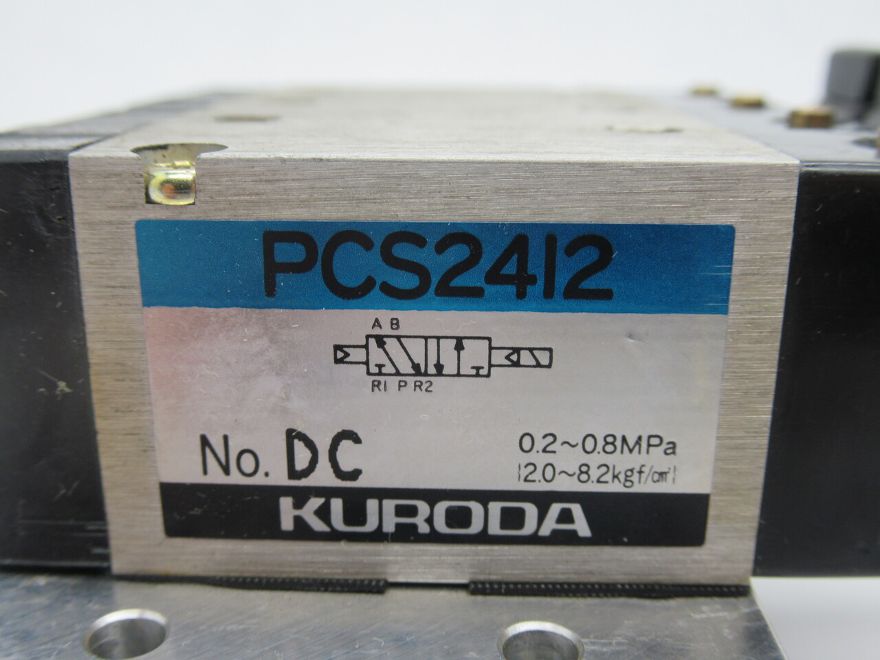 Kuroda PCS2412-NB-115L Solenoid Manifold Assembly 4-Valve 115V SHELF WEAR NOP
