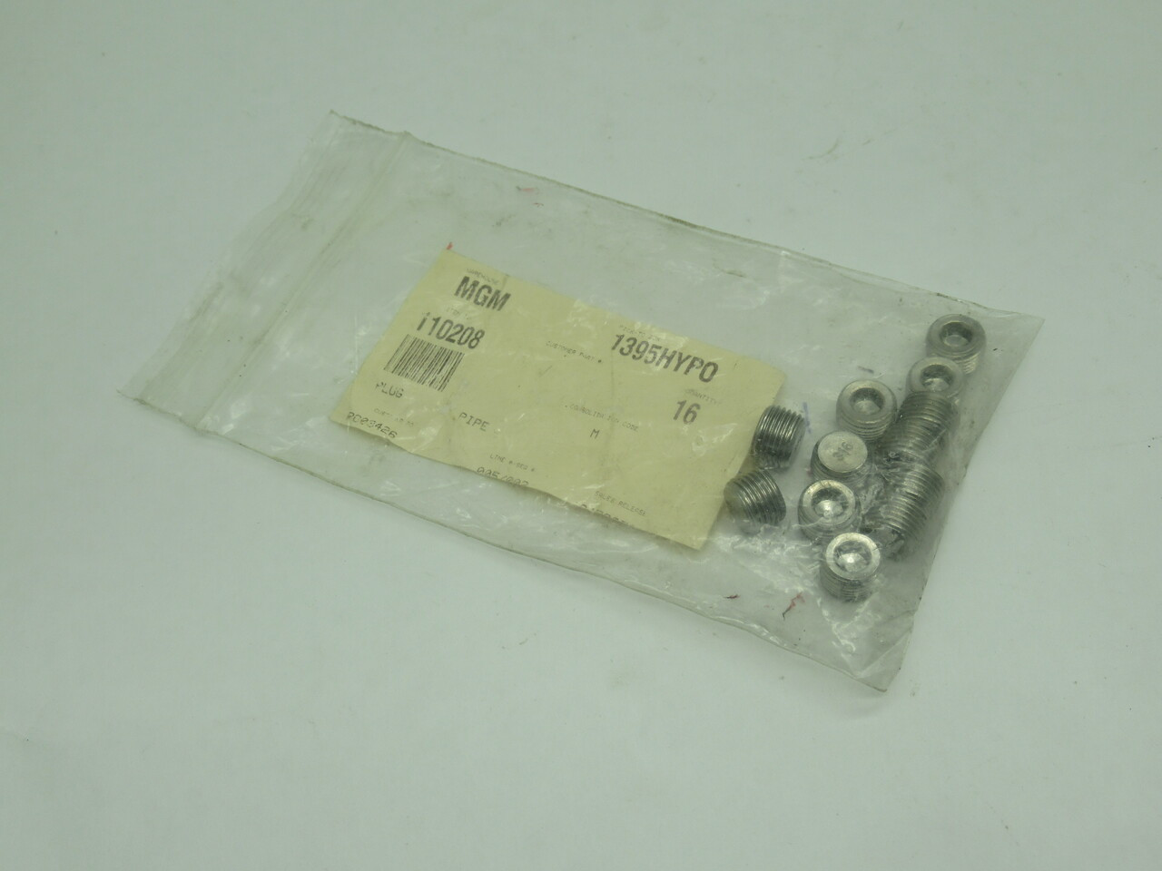 Graco 110208 Socket Head Plug 1/8" NPT 316 Stainless Steel Lot of 12 NOP