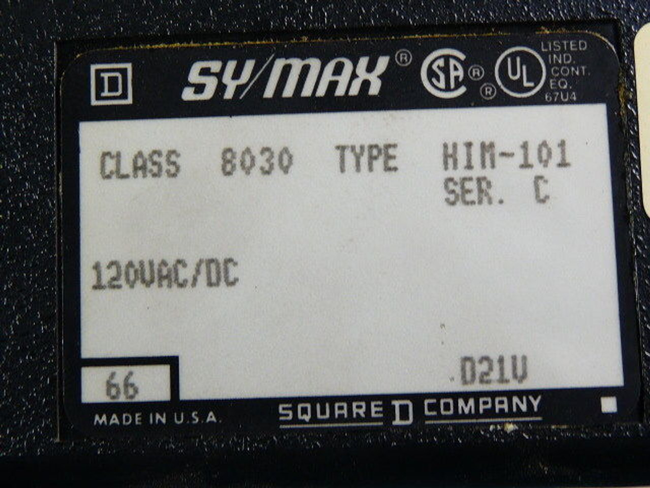 Square D 8030-HIM-101 SyMax Input Module 8Pt 120VAC USED