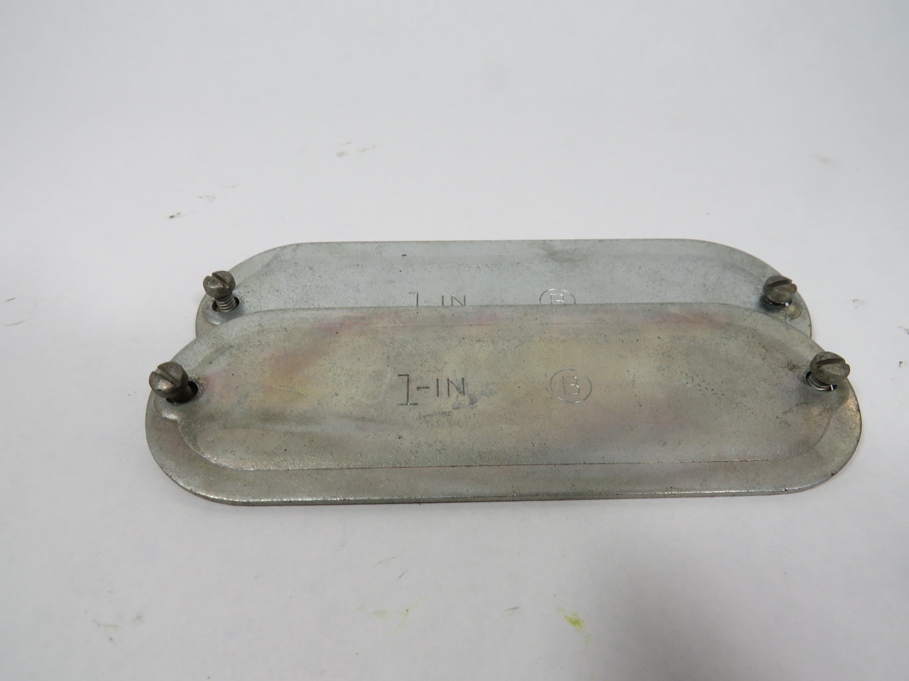 Bridgeport SC-43 Aluminum Conduit Body Cover 1" Lot of 2 SHELF WEAR NOP