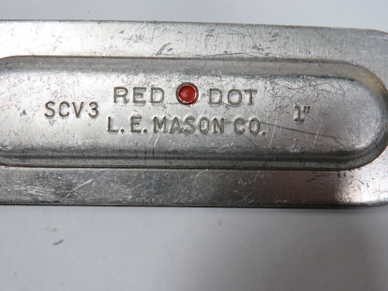 L.E Mason Co. SCV3-1 Red Dot Conduit Cover 1" Lot of 5 SHELF WEAR NOP
