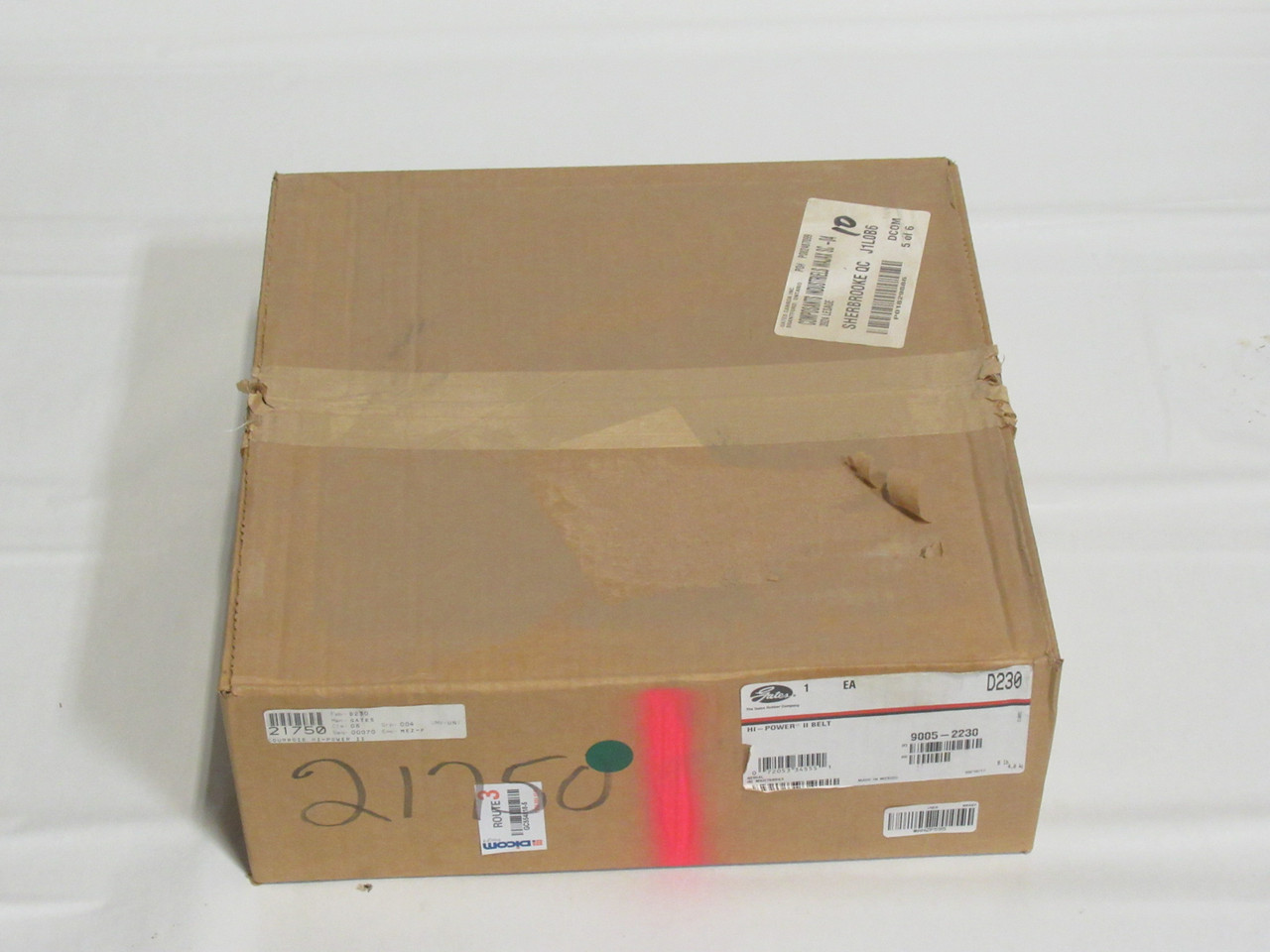 Gates D230 9005-2230 Hi-Power II V-Belt 233"L 1.25"W .75"T SHELF WEAR/SEALED NEW