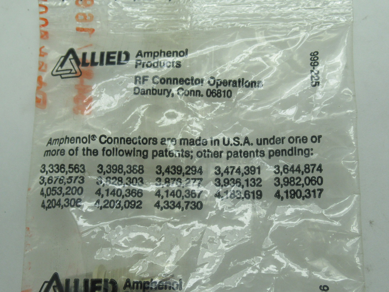 Amphenol 031-10 Straight Receptacle Jack Front-Mount 50 Ohm NWB