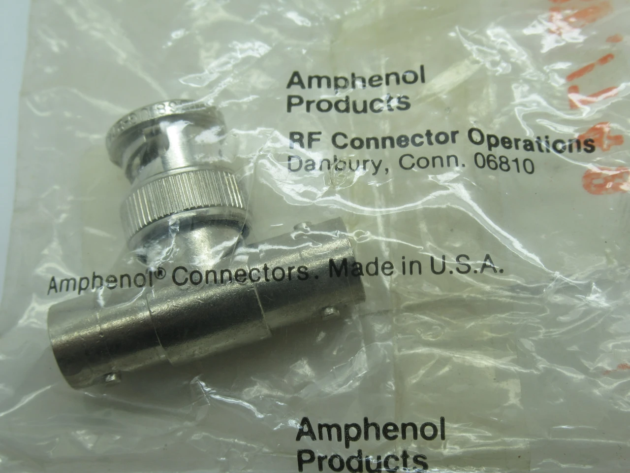 Amphenol 031-8 T-Shape Adapter Jack-Plug-Jack 50 Ohm UG-274/U NWB