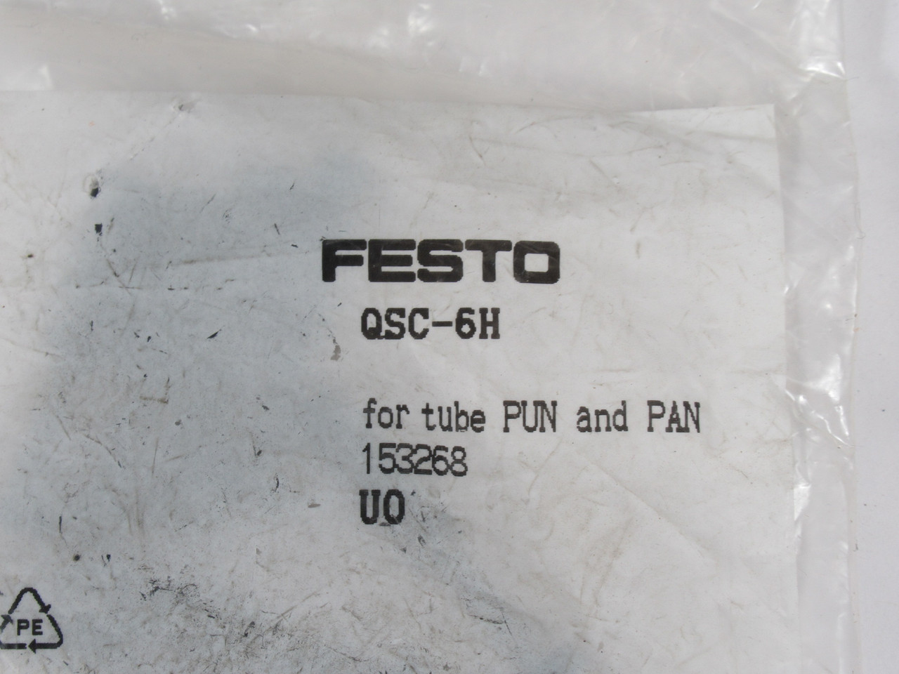 Festo 153268 QSC-6H Blanking Plug 10-Pack HOLEY BAG NWB