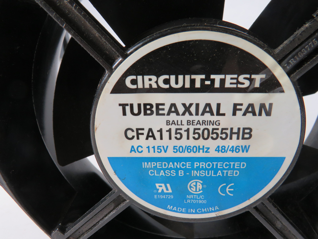 Circuit-Test CFA11515055HB Ball Bearing Fan 115VAC 50/60Hz 48/46W 150x55mm USED
