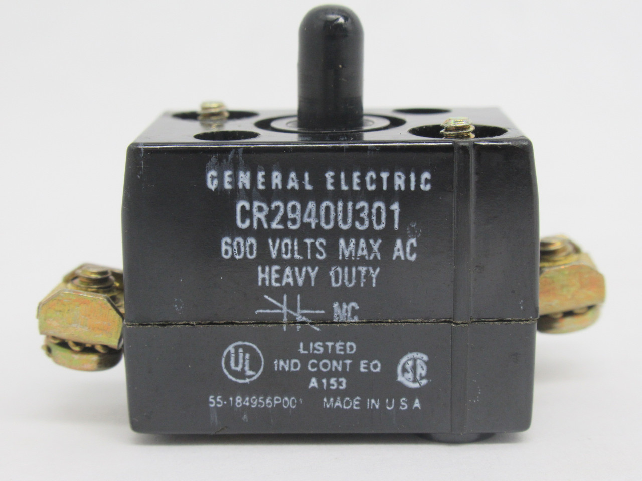 General Electric CR2940U301 Contact Block 600V 1NC BOX SHELF WEAR NEW