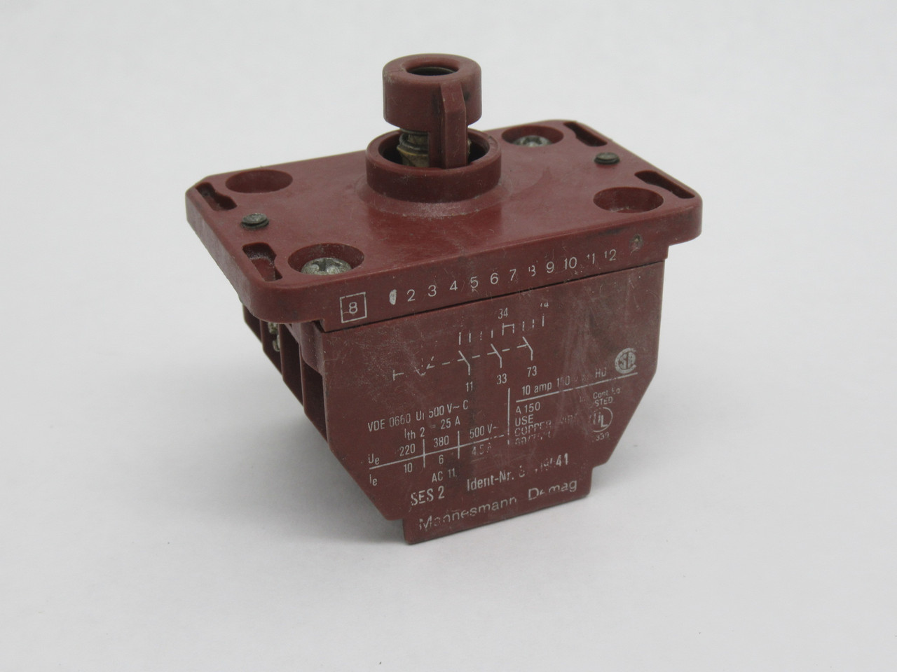 Mannesmann Demag 87419544 SES2 Switching Element Contact Block SHELF WEAR USED