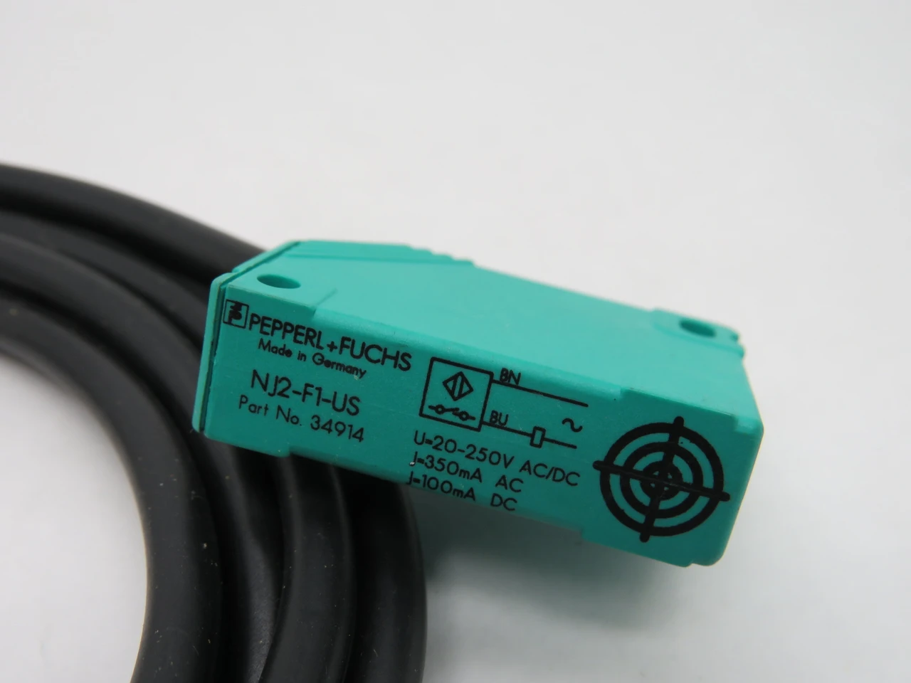 Pepperl+Fuchs NJ2-F1-US 34914 Proximity Switch 20-250V NEW