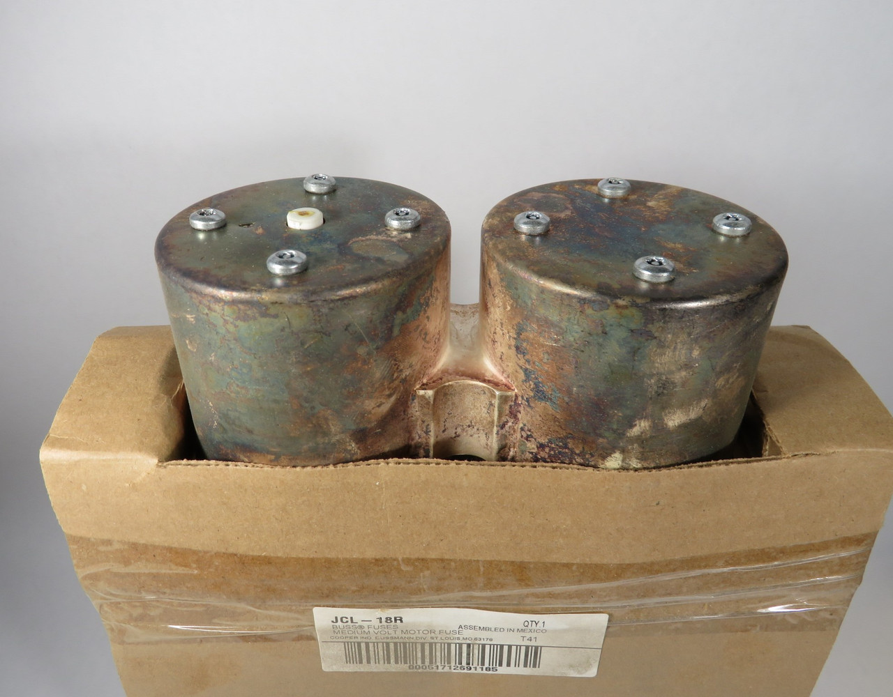 Cooper Bussmann JCL-18R Medium Voltage Fuse 390A 5.08kV BOX DMG NEW