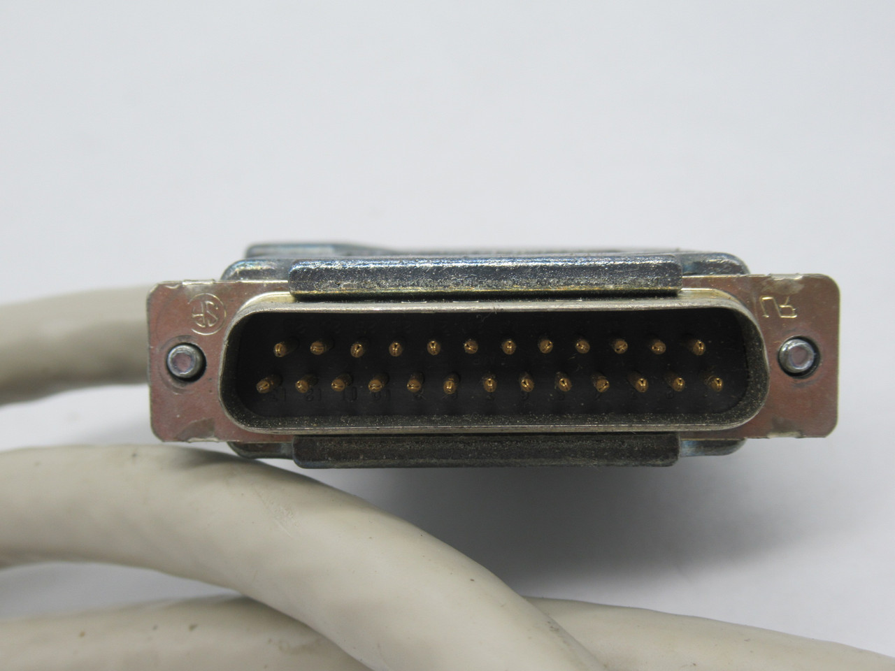 Black Box CBPS114276 Cable Assembly 25-Pin Male/Male 90D D-Sub 4' Length USED