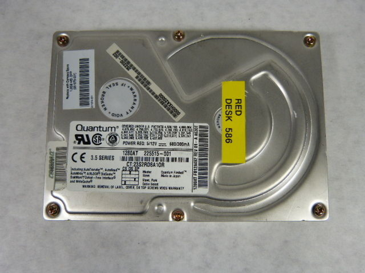 Quantum FB12A012 Hard Drive 1.2GB Fireball 3.5" USED