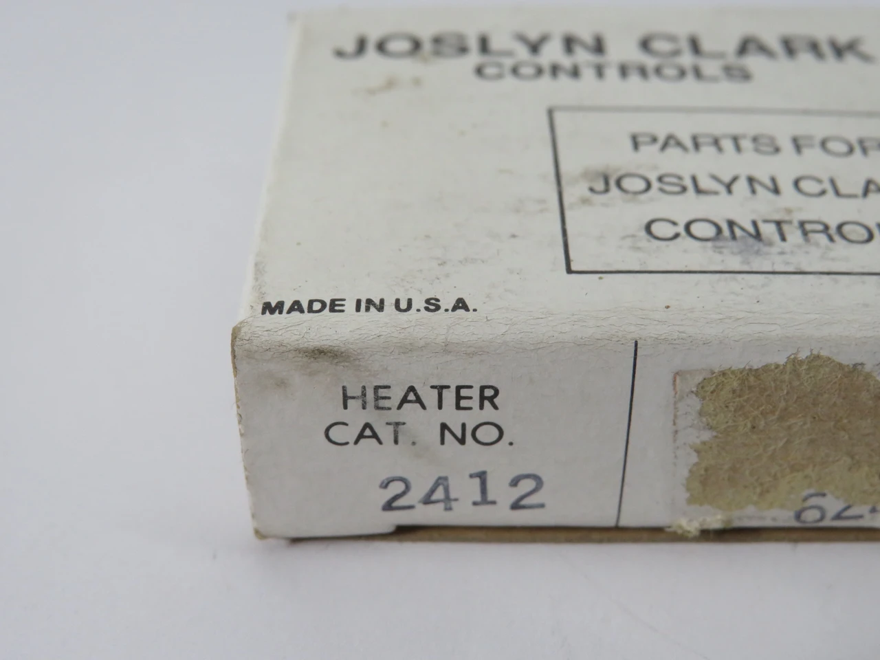 Joslyn Clark 2412 Thermal Overload Relay Heater Element BOX DAMAGE NEW