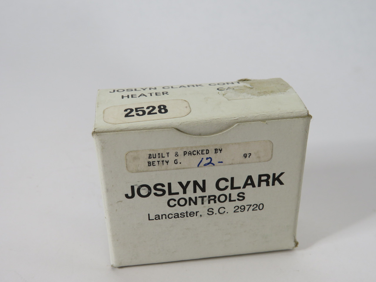 Joslyn Clark 2528 Thermal Overload Relay Heater Element BOX DAMAGE NEW